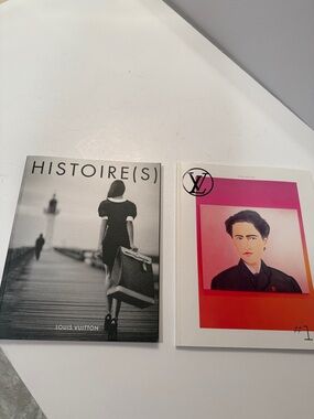 Louis Vuitton Coffee Table Book Magazines Pair - Black & Pink Covers